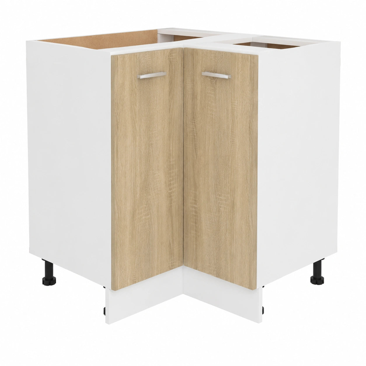Moderne Eckküchenschrank aus Sonoma-Eiche, 75,5x75,5x80,5 cm