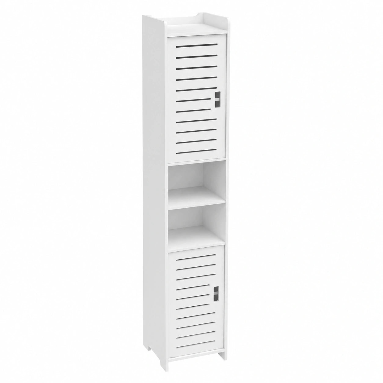 Freistehender Badschrank für Badezimmer & Flur, Platzsparend, 26x22x118cm