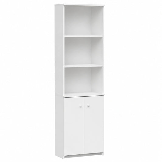 Livinity Eck-Badschrank Fucino, Weiß, 2 Türen, 52 x 175 cm