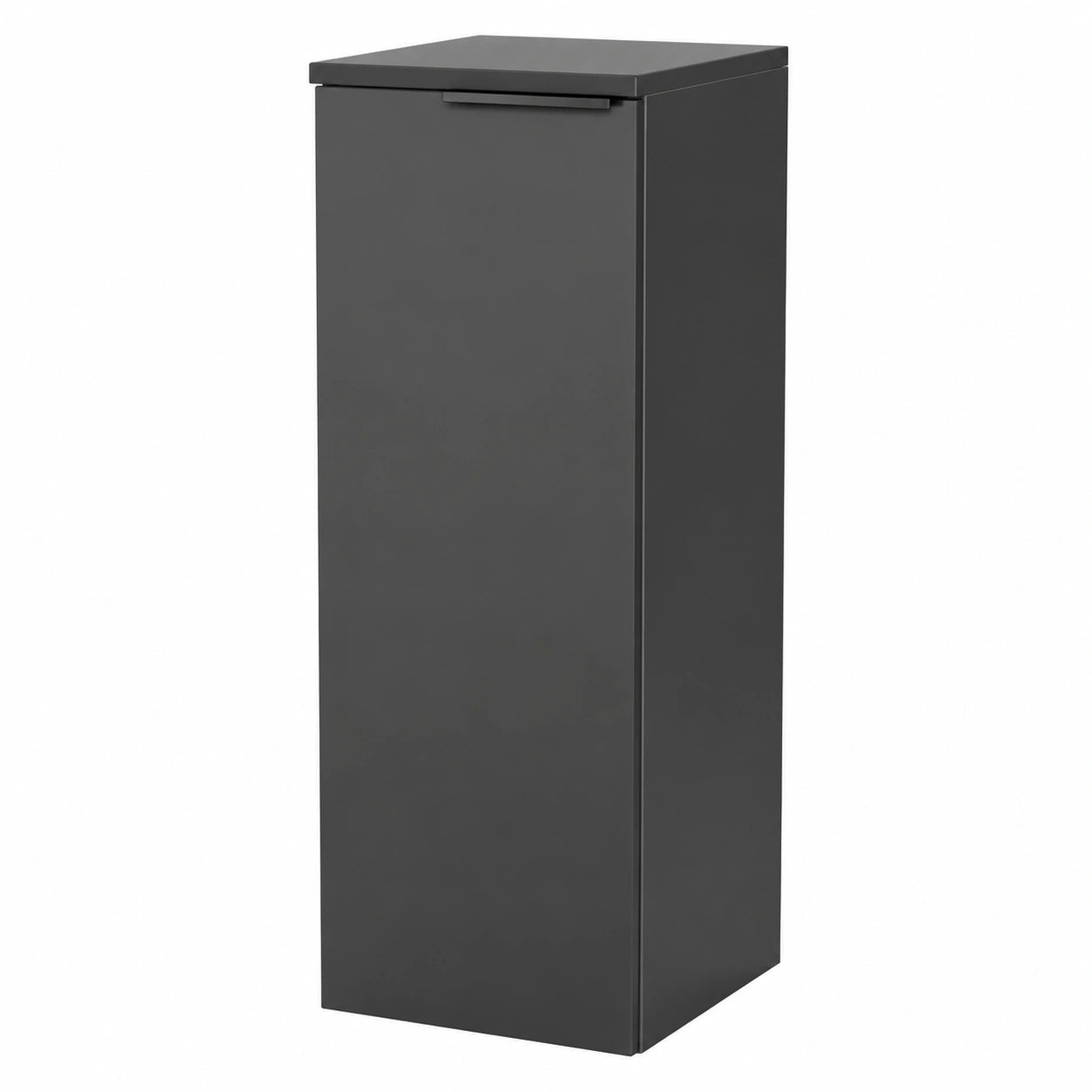 FACKELMANN Midischrank Luna mit Soft-Close, 30,5x83x32 cm, Anthrazit, Türanschlag wählbar