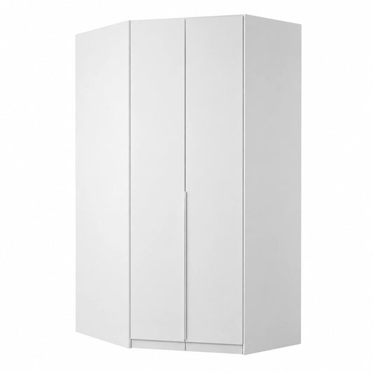 Rauch Möbel Eckschrank Alabama, 2-türig, Weiß, 117 cm - Vielseitiger Kleiderschrank für jedes Zimmer