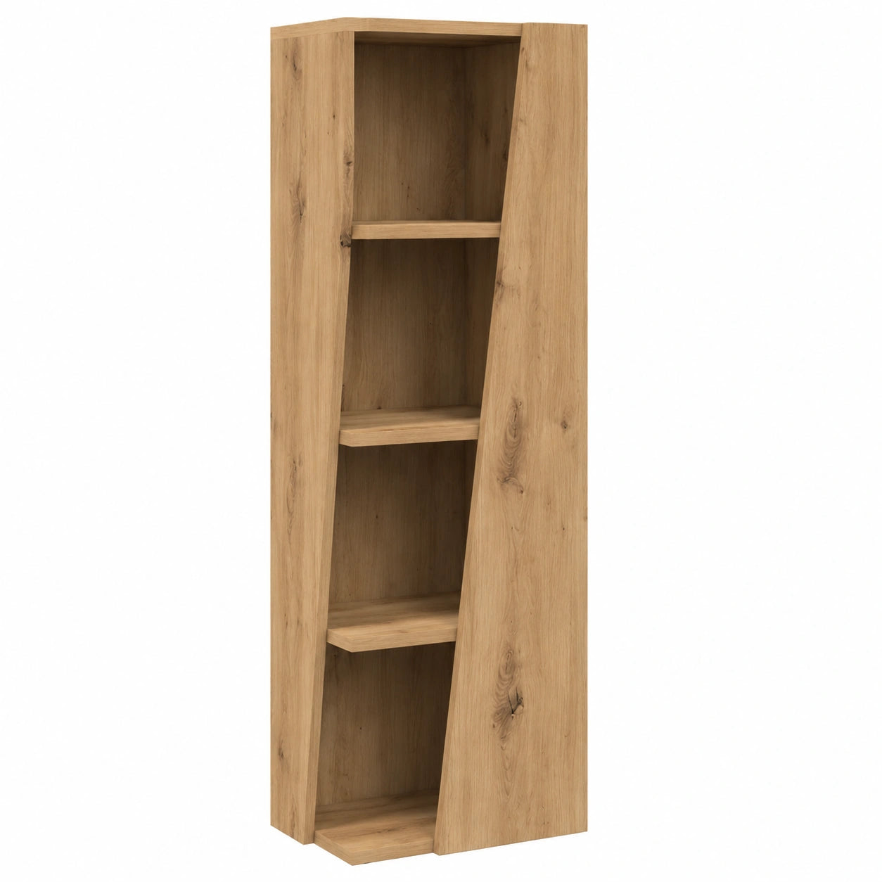 Moderner vidaXL Eckschrank aus Holzwerkstoff in Artisan-Eiche, 27,5x27x102 cm, minimalistisch und platzsparend