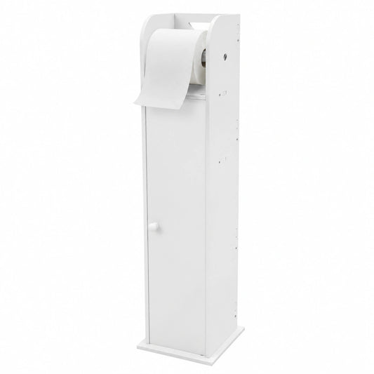 Kompakter Eck-Badezimmerschrank mit Toilettenpapierhalter