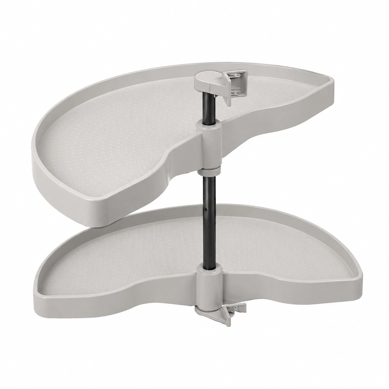 Eckschrank Drehbeschlag Halbrund 1000er Grau, Belastbar bis 20 kg, SO-TECH®
